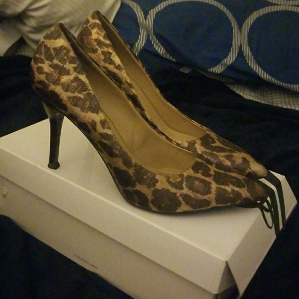Nine west cheetah pumps